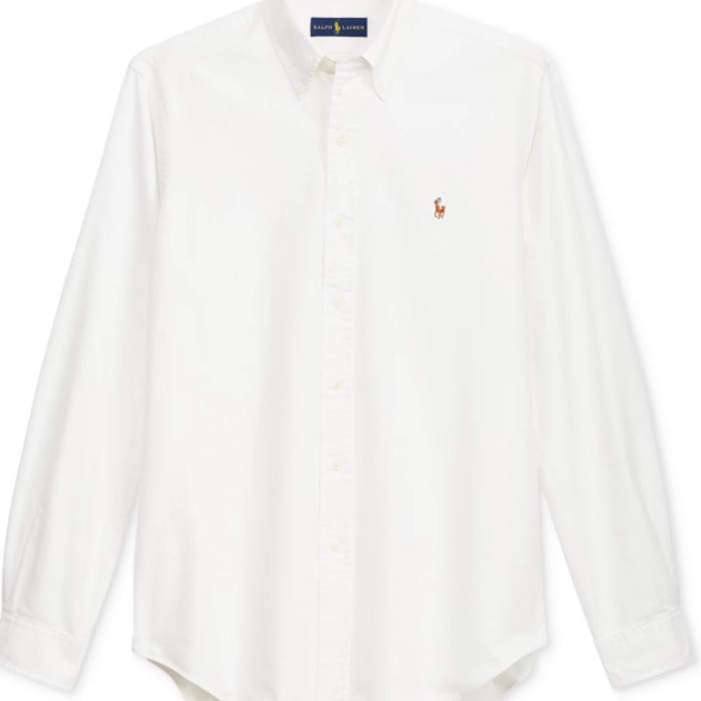 White Polo Ralph Lauren Men's Classic-Fit Oxford Shirt